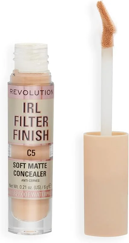 Makeup Revolution, Correcteur de teint IRL, couvrance moyenne à complète, C5, 6g — Maquillage