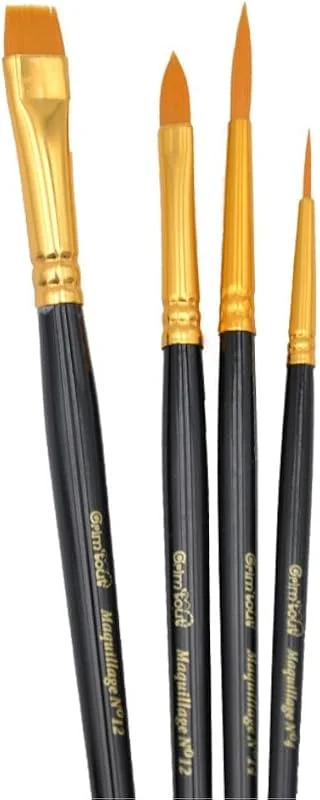 Grim'tout Maquillage : Set de 4 pinceaux