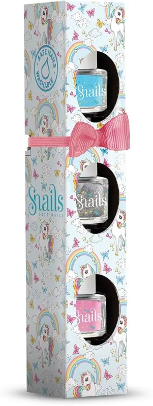 Snails 510423 Coffret cadeau de vernis à ongles pour enfant Motif mini pays arc-en-ciel — Maquillage