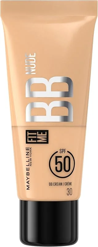 Maybelline New York BB Crème Fit Me SPF50 Hydrate 24H Teinte Nude 30 — Maquillage