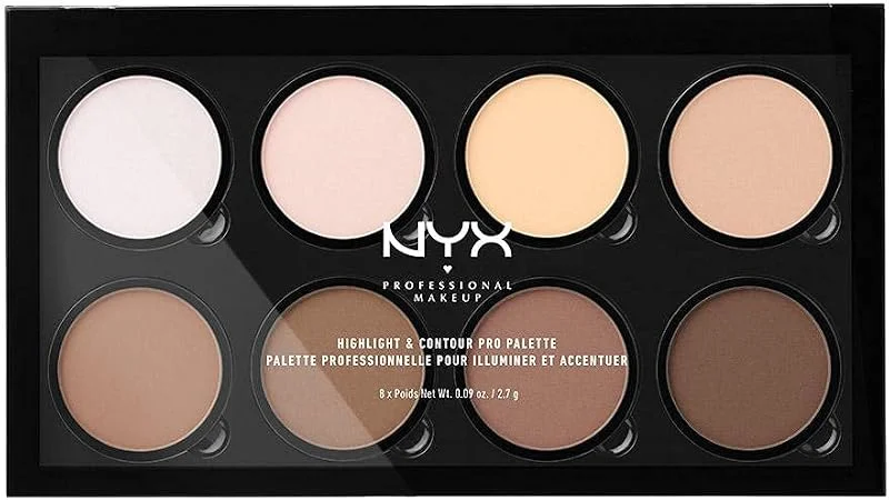 NYX Professional Makeup Highlight & Contour Pro Palette 8 Poudres — Maquillage