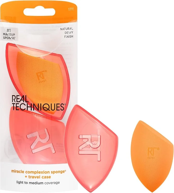 Real Techniques Éponge Teint Miracle avec Étui — Maquillage