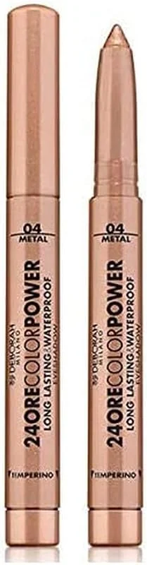 Deborah Milano - Fard à paupières 24 Heures Color Power Waterproof, N.4 Warm Brown — Maquillage
