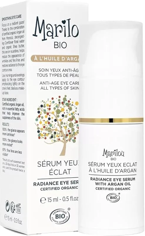Marilou Bio - Sérum Yeux Eclat à l'Huile d'Argan - Soin anti-âge et anti-rides — Soin de la peau