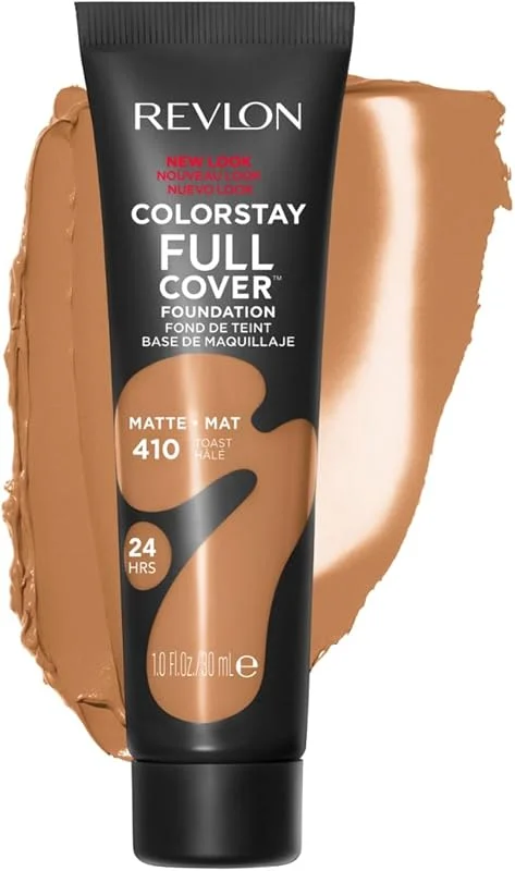 Revlon Colorstay Full Cover, Fond de Teint Couvrance Optimale et Fini Velouté N410 — Maquillage